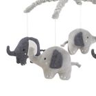 Alternate image 1 for NoJo&reg; Love You To The Moon Musical Mobile in Grey 