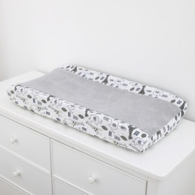 NoJo&reg; Love You To The Moon Changing Pad Cover in Grey. View a larger version of this product image.