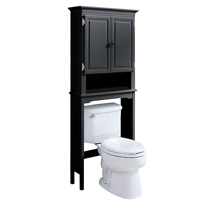 Toilet Space Saver In Grey, Bed Bath And Beyond Over The Toilet Cabinet
