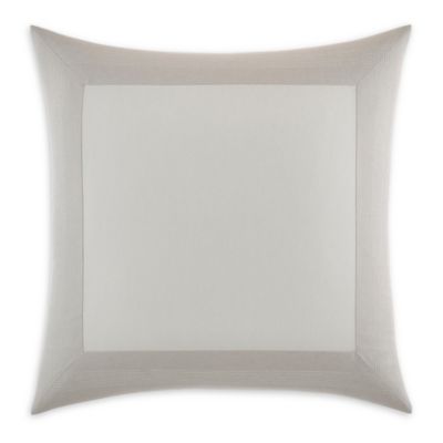 Nautica Calaway Floral Decor stuffed Bed Pillow rectangle 16x12  tan beige new 