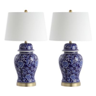 navy table lamp