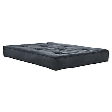 Vital 8-Inch Hybrid Foam &amp; Coil Full Futon Mattress in Charcoal. View a larger version of this product image.