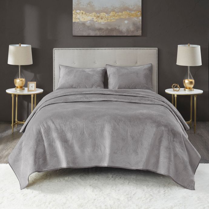 Lennox Velvet Quilt Set Bed Bath Beyond