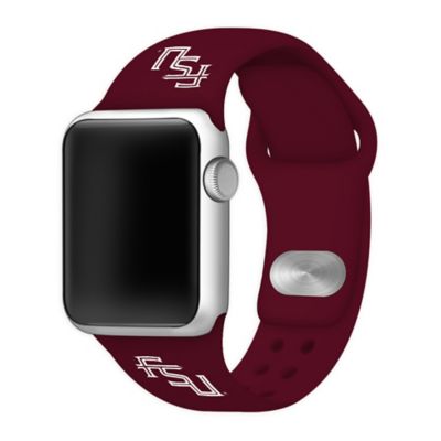 Florida State University Apple Watch&reg; Short Silicone Band in Maroon