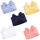 Alternate image 0 for Hudson Baby&reg; 5-Pack Big Bow Headbands in Blue/Yellow