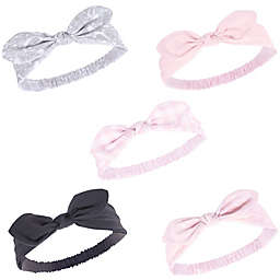 Hudson Baby® 5-Pack Bandana Knotted Headbands in Pink