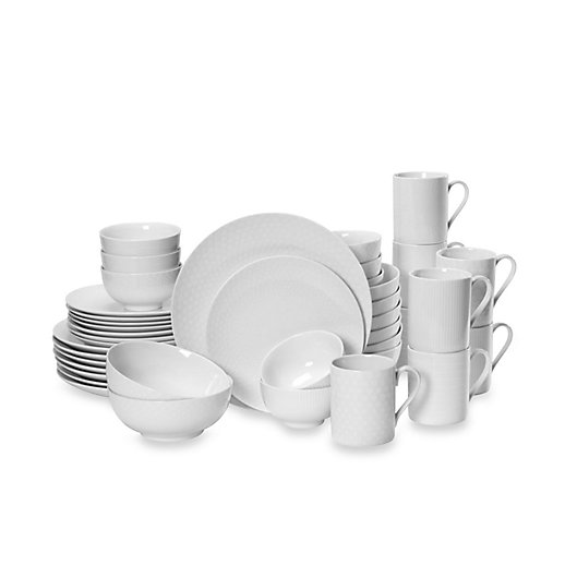 Alternate image 1 for Mikasa® Cheers White 40-Piece Dinnerware Set