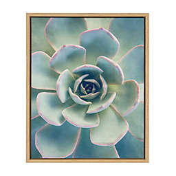 Kate and Laurel™ Sylvie Succulent 7 Natural Framed Canvas Wall Art