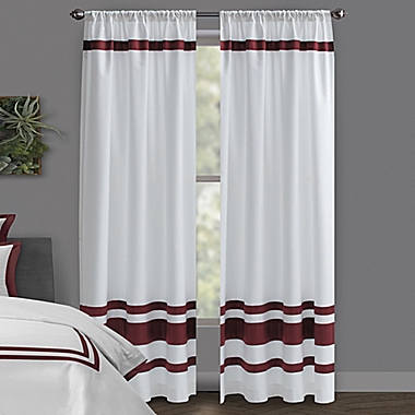 Wamsutta&reg; Hotel Rod Pocket/BackTab 100% Blackout Curtain Panel in White (Single). View a larger version of this product image.