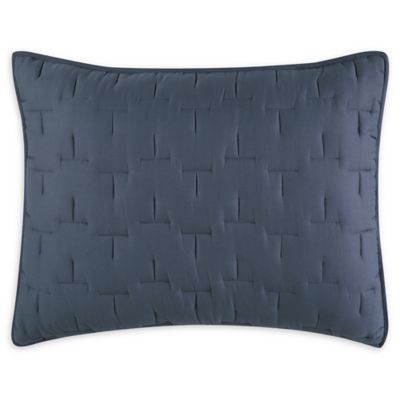 The Pillow Collection Kalindi Solid Bedding Sham Blue Standard/20 x 26 