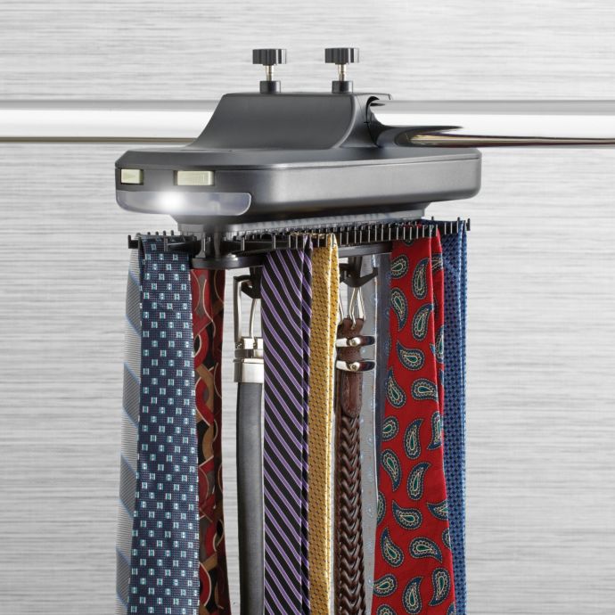 revolving tie rack sharper image