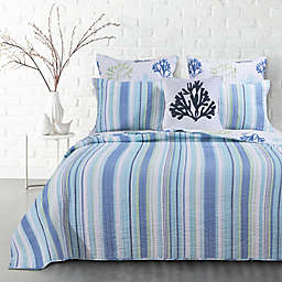 Levtex Home Copa Cabana Reversible Twin Quilt Set in Blue