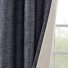 Alternate image 4 for SunSmart Maya Printed Heathered 54-Inch Grommet Room Darkening Curtain Panel in Navy (Single)