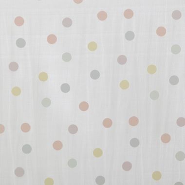Rainbow Dot Grommet Sheer Window Curtain Panel (Single). View a larger version of this product image.