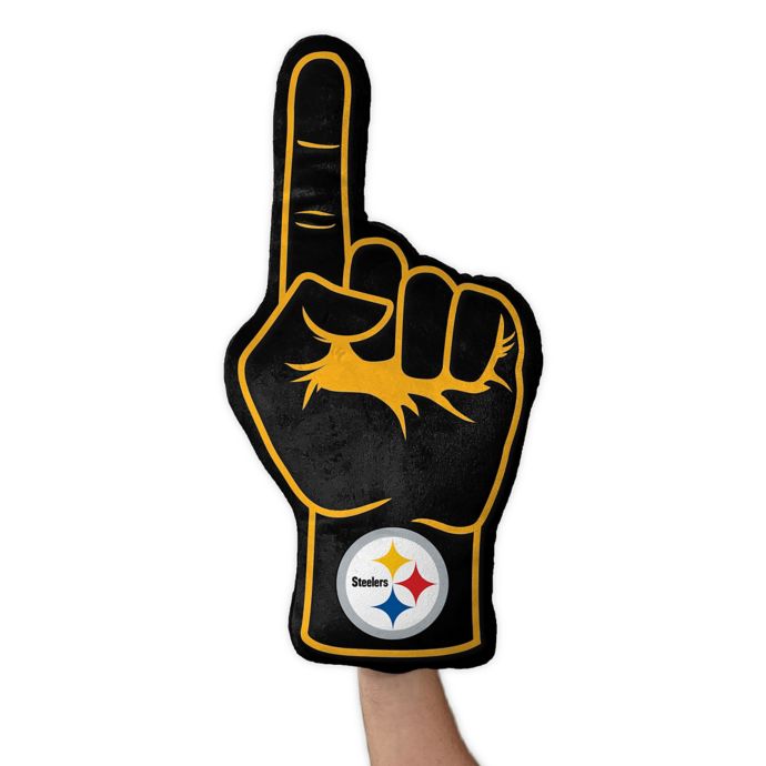 Nfl Pittsburgh Steelers Foam Finger Throw Pillow Bed Bath Beyond