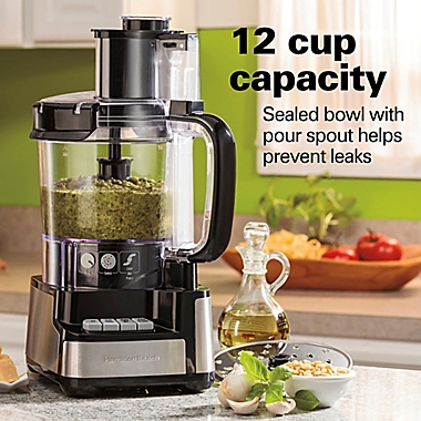 Hamilton Beach&reg; Stack &amp; Snap&trade; 12-Cup Food Processor. View a larger version of this product image.