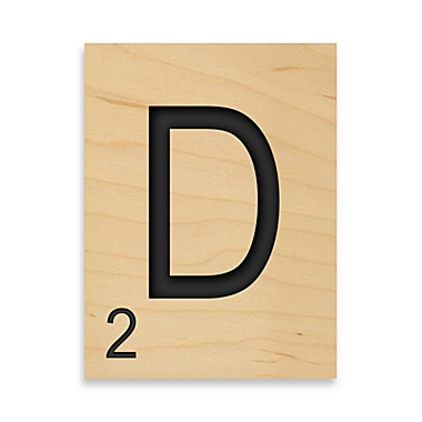 Game Tile Letter "D" 6-Inch x 8-Inch Wall Art. View a larger version of this product image.