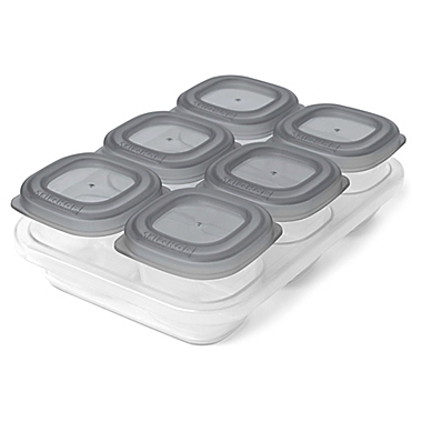 SKIP*HOP&reg; Easy-Store 7-Piece Container and Tray Set in Grey. View a larger version of this product image.