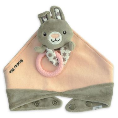 Munch Baby 3-in-1 Sensory Teething Bunny Buddy Bib. View a larger version of this product image.