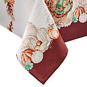 Elrene Home Fashions Holiday Turkey 60-Inch x 144-Inch Tablecloth