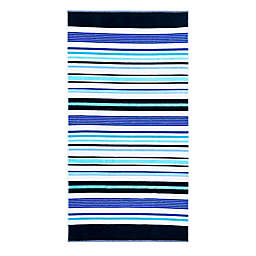 Destination Summer Murphy Stripe Beach Towel in Blue