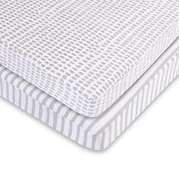 Ely's & Co.® 2-Pack Waterproof Cotton Playard Sheet Set