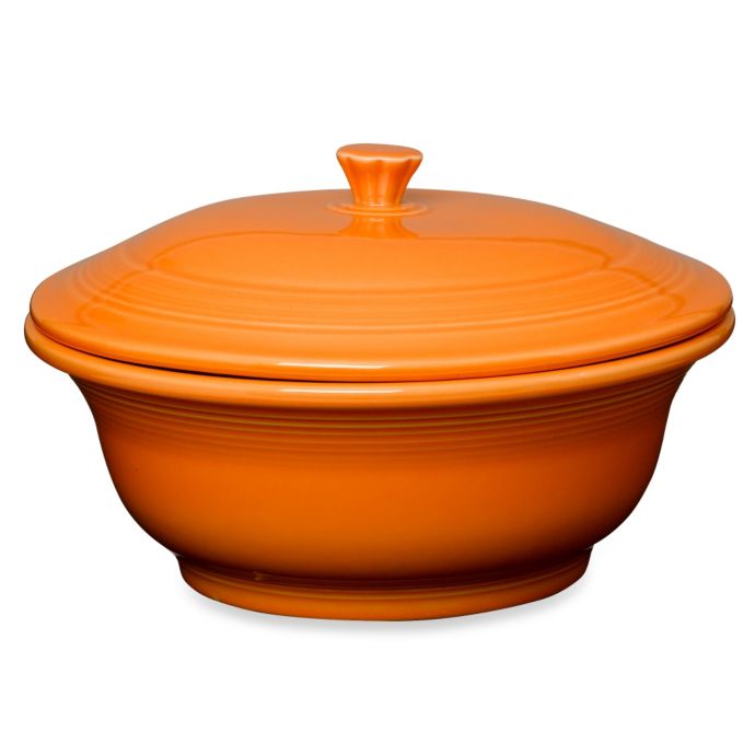Fiesta® 70 oz. Covered Casserole Dish in Tangerine Bed Bath & Beyond