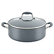 Anolon&reg; Advanced Home Nonstick Hard-Anodized 7.5 qt. Covered Wide Stock Pot in Moonstone