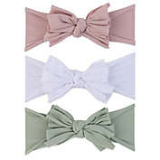 Ely&#39;s &amp; Co.&reg; Size 0-12M 3-Pack Bow Headbands in Sage/White/Lavender