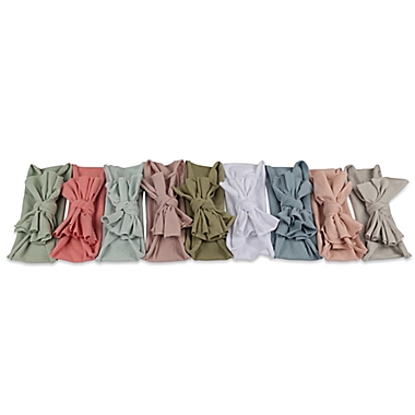 Ely&#39;s &amp; Co.&reg; Size 0-12M 3-Pack Bow Headbands in Pink/Ivory/Tan. View a larger version of this product image.