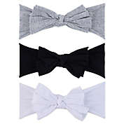 Ely&#39;s &amp; Co.&reg; Size 0-12M 3-Pack Bow Headbands in Grey/Black/White