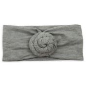 Tiny Treasures Large Bun Knot Headband in Heather Grey