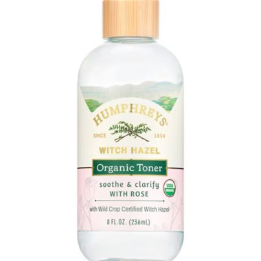 Humphreys&reg; Soothe &amp; Claify 8 fl. oz. Rose Witch Hazel Organic Toner. View a larger version of this product image.