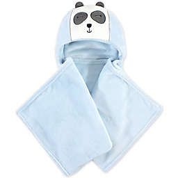 Hudson Baby® Modern Panda Hooded Plush Toddler Blanket in Light Blue