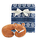 Alternate image 0 for Hudson Baby&reg; Modern Fox Neck Pillow and Blanket Set in Navy/Orange