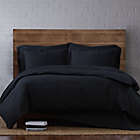 Alternate image 0 for Brooklyn Loom Classic 3-Piece Full/Queen Duvet Cover Set in Black