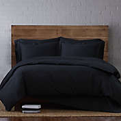 Brooklyn Loom&reg; Classic 2-Piece Twin XL Duvet Cover Set in Black
