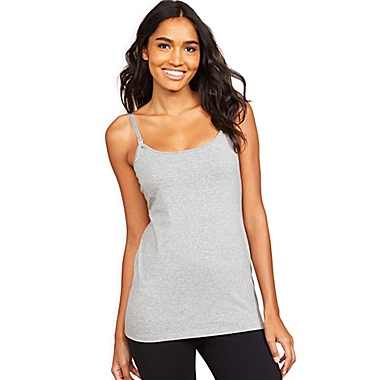 Motherhood Maternity&reg; Medium Clip Down Nursing Cami in Heather Grey. View a larger version of this product image.