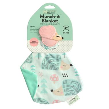 Munch Baby Munch-It Blanket&trade; Huggy Hedgehog Teether in Pink. View a larger version of this product image.
