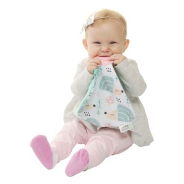 Munch Baby Munch-It Blanket&trade; Huggy Hedgehog Teether in Pink. View a larger version of this product image.