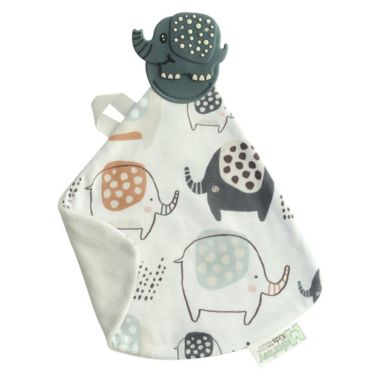 Munch Baby Munch-It Blanket&trade; Earnest Elephant Teether in Grey. View a larger version of this product image.