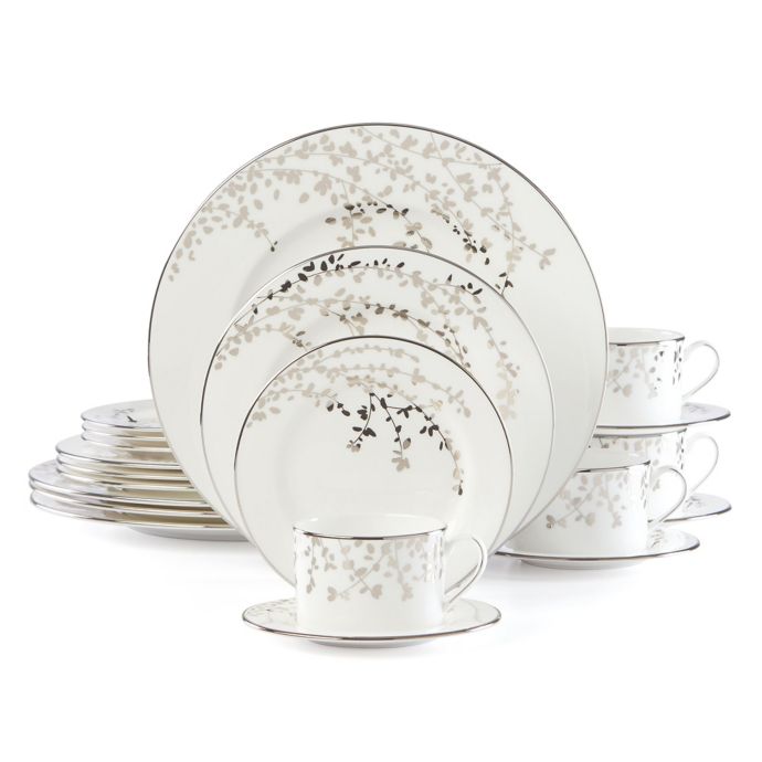 kate spade new york Garnder Street Platinum™ 20Piece Dinnerware Set