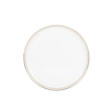 Nevaeh White&reg; by Fitz and Floyd&reg; Gold Band Coupe Salad Plate. View a larger version of this product image.