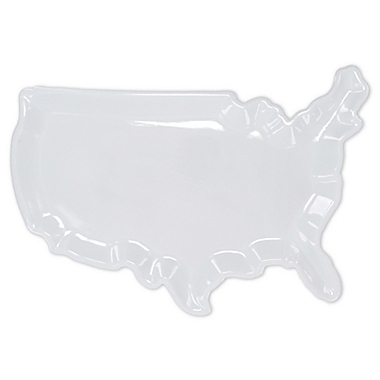 White Porcelain 13-Inch USA Platter. View a larger version of this product image.