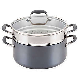 Anolon® Advanced™ Home Hard-Anodized 8.5 qt. Covered Stock Pot and Steamer Insert