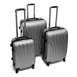 Aleko Diamond 3-Piece Hardside Spinner Luggage Set
