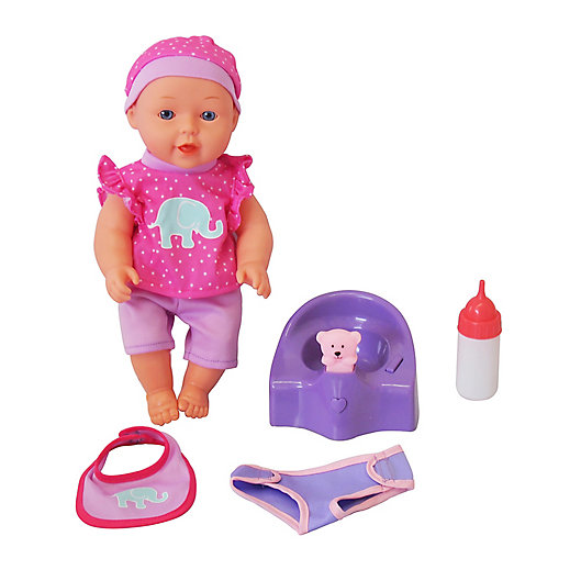 Alternate image 1 for Gi-Go Toy 5-Piece Drink & Wet Baby Doll Set