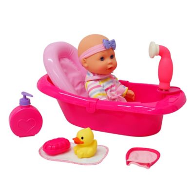 baby doll and bath set