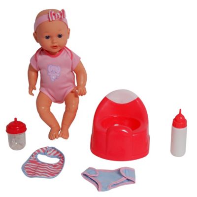 baby doll and potty