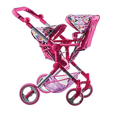 MULTI-COLOR NEW Details about   LISSI DOLL DOUBLE STROLLER FITS 2 DOLLS UP TO 18" COLOR 